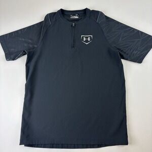 Under Armour All Season Gear Pullover Jacket Mens Small Quarter Zip Short Sleeve
